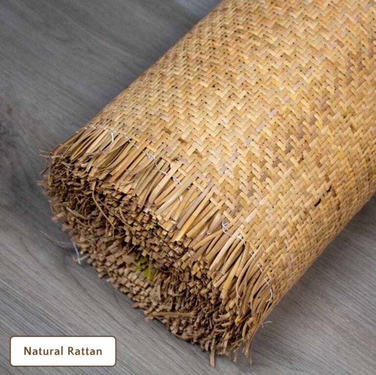 Natural Rattan Lining Tight Weave Natural rattan lining for custom gazebo options